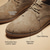 abordables Chaussures Décontractées à Lacets-Chaussures habillées décontractées pour hommes, chaussures respirantes en similicuir perforé pour le bureau, le travail et le quotidien