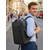 economico Zaini per Università-Zaino per laptop per studenti, ragazzi e ragazze, borsa scolastica espandibile in poliestere impermeabile, zaino da viaggio multi-scomparto di grande capacità con porta USB &amp;cinghia per bagaglio, nera