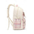 abordables Mochilas para Niños y Adolescentes-Mochila escolar a cuadros para niñas, mochila de poliéster de gran capacidad con múltiples bolsillos, linda mochila escolar rosa de viaje con compartimento para computadora portátil, resistente al