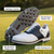 billige Herresko til golf-vanntette golfsko uten pigger for menn, golfsko i mikrofiber med snøring og skinnlignende utseende med sklisikker gummisåle