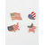 cheap Accessories-Women's USA Independence Day Alloy Pins Set – Multi-Style Patriotic Pins, Stars, Flags, Heart, Map, 7.4 Designs for Holiday, Party, and Festival Wear