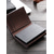 abordables Monederos-Cartera plegable para hombre de piel sintética con textura de fibra de carbono, cremallera, múltiples ranuras para tarjetas y ventana para identificación, diseño minimalista para el uso diario,
