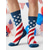 abordables Accessoires-Chaussettes montantes patriotiques pour hommes - mélange de coton, motif drapeau américain &amp;Chaussettes à motifs de billets de banque américains pour le 250e anniversaire de l'indépendance, la fête