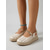billige Espadrille sandaler-hvite dameespadriller med utskjæring og wedges - retro, uthulede skinnsko med platå og ankelstropp for strandferier og øycruise &amp;sommerferieklær
