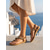billige Flate sandaler-dame bohemske perlesandaler - brune flate sandaler med t-stropper og natursteindekor &amp;elastisk ryggstropp for øyferier og strandferier &amp;sommerferieantrekk