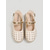 billige Espadrille sandaler-hvite dameespadriller med utskjæring og wedges - retro, uthulede skinnsko med platå og ankelstropp for strandferier og øycruise &amp;sommerferieklær