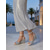 cheap Wedge Sandals-Women's Silver Glitter Wedge Sandals - Sparkly Shimmer Strappy Heels with Adjustable Ankle Strap for Vacation Dinners, Cruise Nights &amp; Glamorous Evening Events