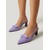 billige Slingback-pumper-dame lavendel lilla spisse slingback pumps - elegante kitten heel-sandaler med sløyfedetaljer og elastisk stropp for daglig kontorbruk, semi-formelle arrangementer &amp;vårmote