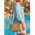 cheap Vacation &amp; Travel Bags-Women's Bohemian Woven Bag, Khaki Beige Shoulder Crossbody Handbag with Top Handle for Beach Vacation, Travel, Daily Casual Wear