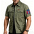 abordables chemises western pour hommes-Homme 4 juillet, 250e anniversaire des États-Unis Drapeau Américain Chemise de travail en coton Chemise Western Chemise Cargo Manche Courte Militaire de l'armée Patriotique Occasionnel Vêtements de