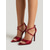 abordables Sandalias de tacón-Sandalias de tacón alto rojas y sexys para mujer: elegantes tacones para cócteles de noche.