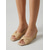 baratos Sandálias plataforma anabela-Sandálias femininas de palha natural trançada com plataforma - elegantes mules de ráfia com tiras cruzadas, perfeitas para cruzeiros e escapadas para ilhas tropicais. &amp;jantares ao ar livre em resorts