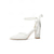 abordables Zapatos de salón de tacón ancho-Zapatos de tacón de bloque negros con encaje para mujer - elegantes zapatos de fiesta con tira de perlas para cócteles y eventos nocturnos.