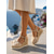 halpa Kiilasandaalit-naisten beigenväriset pitsiset espadrille-kiilasandaalit - elegantit platform-korkokengät rusettiyksityiskohdilla &amp;nilkkaremmi saarilomille, rantahäihin &amp;kesäloman asut
