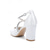 abordables Zapatos de salón de tacón ancho-Zapatos de tacón de bloque de satén verde esmeralda para mujer - elegantes zapatos con tira de pedrería para cócteles y eventos nocturnos.