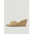 baratos Sandálias plataforma anabela-Sandálias femininas de palha natural trançada com plataforma - elegantes mules de ráfia com tiras cruzadas, perfeitas para cruzeiros e escapadas para ilhas tropicais. &amp;jantares ao ar livre em resorts