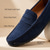 cheap Casual Loafers-Men's Faux Suede Penny Loafers, Breathable Slip-On Driving Shoes with Rubber Sole for Spring Summer