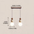 ieftine Lumini insulare-LED pandantiv alb cald 11/50/70cm 1/2/3-lumini creative piatra lemn mini candelabru industrial suspendat sticla g9 plafon suspendat pentru bucatarie insula sufragerie dormitor 85-265v