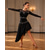cheap Competition Dress-Latin Salsa Dance Dress Crystal / Rhinestone Splicing Women's Performance Party Long Sleeve Spandex Stretch Yarn
