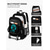 abordables Mochilas para Niños y Adolescentes-Mochila de estilo tecnológico para preadolescentes y adolescentes, mochila escolar de gran capacidad con estilo gamer y puerto USB para la escuela secundaria, el campus y los viajes.