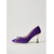 voordelige Klassieke Pumps-Damespumps van fluweel met strik en strasssteentjes, spitse neus, hakhoogte 8 cm, perfect voor bruiloften, cocktaildiners, feestjes en formele gelegenheden.