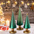 cheap Decorative Lights-Tabletop Christmas Trees with Timer, Glass Christmas Trees That Light Up, Set of 3 Table Top Christmas Tree Decorations for Home Party Festival