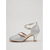 abordables Années 1920 &amp; Ère Gatsby-Escarpins Gatsby années 1920 pour femme - chaussures de danse Charleston à brides croisées argentées et paillettes, idéales pour une soirée à thème vintage ou un cocktail.