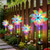 preiswerte Bodenlichter-1 Stück Solar-Windspielleuchte für Garten und Hof, Windskulptur mit 4-stufigen kinetischen Flügeln und LED-Beleuchtung, 360° drehbare Außendekoration für Terrasse und Rasen