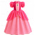 cheap Videogame Costume-Princess Peach Costume for Girls,Super Brothers Princess Peach Dress for Kids Cosplay Halloween Party Dress Up