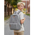 economico Zaini per Bambini e Adolescenti-Zaino unisex per studenti con laptop, nero &amp;Zaino scolastico grigio in poliestere resistente all'acqua, grande capacità, design multi-scomparto, tracolla per trolley, ideale per il ritorno a scuola,
