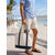 abordables Bolsos de viaje para vacaciones-Bolso tote unisex de lona con cierre de cremallera, bolso de hombro multicompartimento de gran capacidad en negro, rojo y azul marino, bolso tote informal para el trabajo, viajes, playa y uso diario.