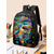 economico Zaini per Bambini e Adolescenti-Set di zaino per bambini con motivo squalo graffiti, composto da 3 pezzi in poliestere e astuccio. &amp;Borsa termica per il pranzo, grande capacità, multi-scomparto, per il ritorno a scuola, pranzo &amp;