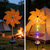 preiswerte Bodenlichter-1 Stück Solar-Windspielleuchte für Garten und Hof, Windskulptur mit 4-stufigen kinetischen Flügeln und LED-Beleuchtung, 360° drehbare Außendekoration für Terrasse und Rasen