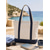 abordables Bolsos de viaje para vacaciones-Bolso tote unisex de lona con cierre de cremallera, bolso de hombro multicompartimento de gran capacidad en negro, rojo y azul marino, bolso tote informal para el trabajo, viajes, playa y uso diario.