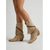 abordables Femmes-Femmes Extérieur Festival de Musique Gland Talon épais Bout Pointu Mode Faux Cuir Mocassin Amande Brun foncé Noir