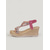 ieftine Sandale cu platformă tip pană-Sandale tip espadrilă cu platformă pentru femei, stil boho, cu mărgele - pantofi de plajă de vară cu platformă și strasuri brodate violet, pentru vacanță tropicală &amp;croazieră