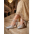 abordables Années 1920 &amp; Ère Gatsby-Escarpins Gatsby années 1920 pour femme - chaussures de danse Charleston à brides croisées argentées et paillettes, idéales pour une soirée à thème vintage ou un cocktail.
