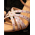 billige 1920-tallet &amp; Gatsby-epoken-Dame Gatsby rosa strass-sandaler med slangespiral fra 1920-tallet - høyhælte satengsko med stropper til flapperkostyme og bursdag &amp;kveld ute