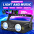 baratos Efeitos Especiais da Casa Assombrada-Projetor de luzes laser RGB profissional para festas, com suporte a DMX, ativado por som e controlado remotamente, ideal para festas em ambientes internos, discotecas, clubes, karaokês, bares e palcos