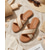 cheap Slide Sandals-Women's Brown Woven Straw Slides - Casual Cross Strap Flat Sandals for Linen Shorts, Beach Vacation and Poolside Lounging