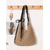 cheap Vacation &amp; Travel Bags-Women's Straw Raffia High Capacity slouchy Large Hobo Bag with Black Scrunchie Strap and Bow Accent Perfect for Beach Vacation and Daily Casual Wear