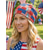 economico Accessori-berretto da donna patriottico boho fascia per capelli &amp;Scaldacollo, leggero, elasticizzato, in poliestere, con stampa multi-motivo USA, copricapo estivo per il giorno dell'indipendenza americana, il 4