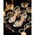 abordables Años 1920 &amp; Era Gatsby-Zapatos de tacón estilo años 20 con pedrería, inspirados en El gran Gatsby, sandalias Mary Jane brillantes con cordones y cristales, perfectas para fiestas estilo flapper o cruceros. &amp; boda