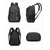 economico Zaini per Università-Zaino scolastico capiente per ragazzi, borsa multistrato con scomparto per laptop, zaino da viaggio in poliestere impermeabile, design ergonomico e confortevole, blu/nero/grigio