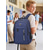 economico Zaini per Università-Zaino scolastico capiente per ragazzi, borsa multistrato con scomparto per laptop, zaino da viaggio in poliestere impermeabile, design ergonomico e confortevole, blu/nero/grigio