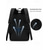 baratos Mochilas de Faculdade-Mochila escolar impermeável para laptop, ideal para estudantes do sexo masculino. Feita em poliéster, possui diversos compartimentos para acomodar laptops de até 15,6 polegadas e é perfeita para