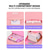 preiswerte Kinder- und Teenager-Rucksäcke-Mädchen-Rucksack-Set, 2-teilig: wasserabweisender Schulrucksack mit Federmäppchen, geräumiger Polyester-Rucksack mit vielen Fächern, reflektierende Sicherheitsstreifen, rosa, lila, cremeweiß, ideal