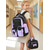 economico Zaini per Bambini e Adolescenti-Set di 3 zaini da ragazza per la scuola, con borsa per il pranzo. &amp;Astuccio, borsa per libri in poliestere resistente all'acqua con molte tasche e grande capacità, tracolla da viaggio, tasca