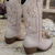 abordables Chaussures-Western Années 1970 Far West Bottes Hippie Broderie Déguisement Femmes Halloween Carnaval Festival de Musique Décontracté Quotidien Soirée à thème rétro Adulte Chaussures