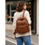 baratos Mochilas de Moda-Mochila feminina vintage em couro, bolsa de viagem grande e antifurto com vários bolsos para faculdade, trabalho, compras e deslocamento diário.
